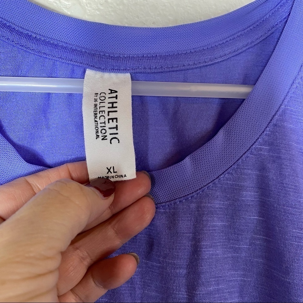Athletic Collection "Boss Lady" PurpleTank Top Size: XL - Picture 3 of 6